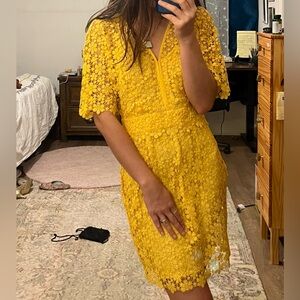 Juicy Couture Boho Yellow Lace Dress